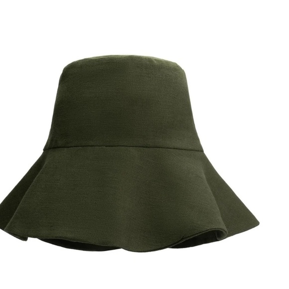 Atelier Des Femmes Olive Green Women\'s Bucket Hat new with tags o/s